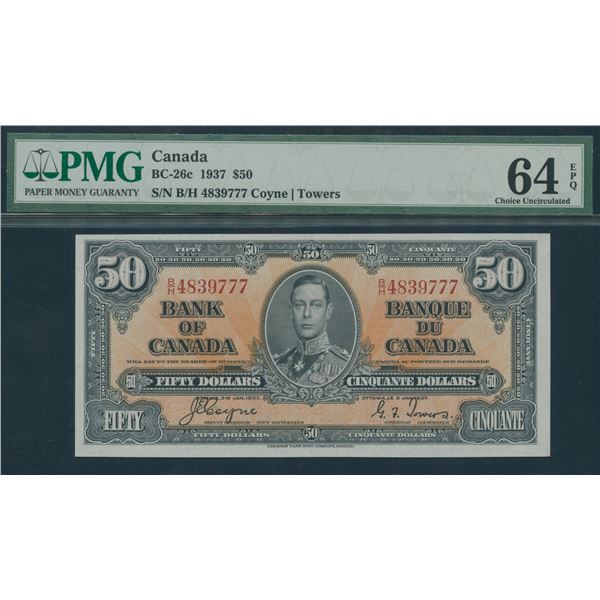 Bank of Canada $50, 1937