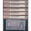 Image 1 : Bank of Canada $10, 1954 - 5 Consecutive Devil's Face Notes