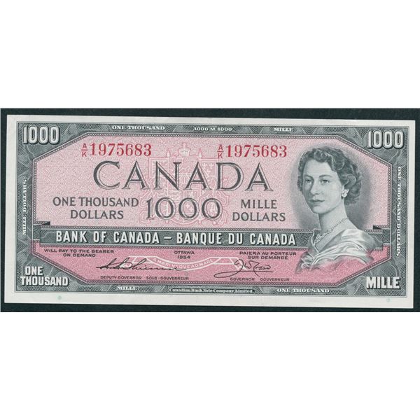 Bank of Canada $1000, 1954