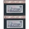 Image 2 : Bank of Canada $10, 1971 - Two Consecutive Replacements