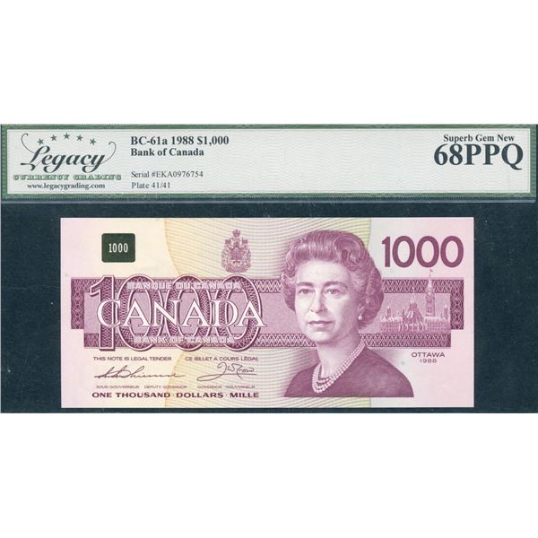 Bank of Canada $1000, 1988