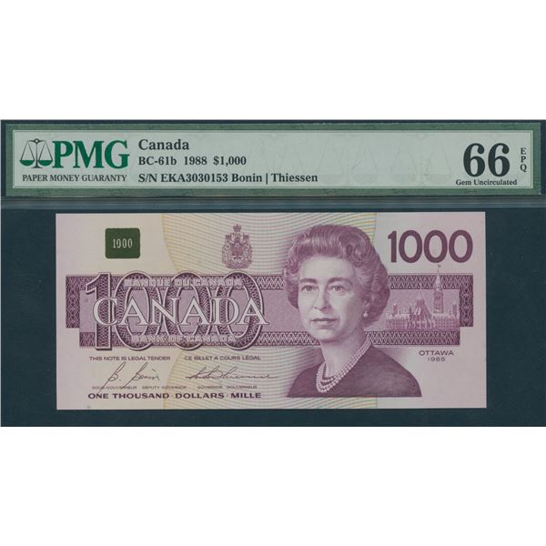 Bank of Canada $1000, 1988