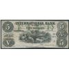 Image 1 : International Bank of Canada $5, 1858