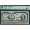 Image 1 : La Banque Nationale $100, 1922 - Specimen