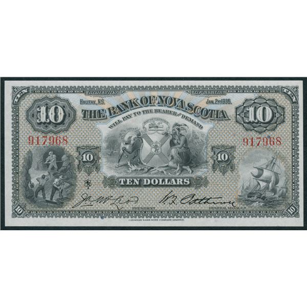 Bank of Nova Scotia $10, 1935