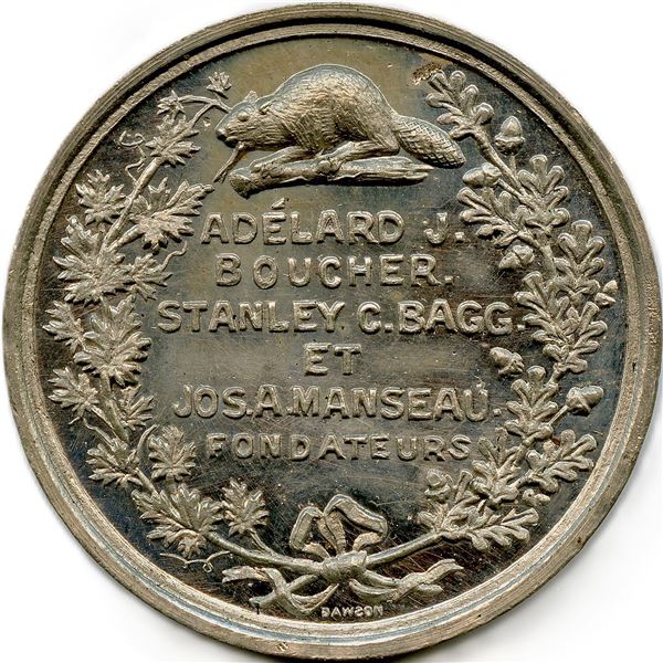 Lr. 1613 Société Numismatique de Montreal. 1887.