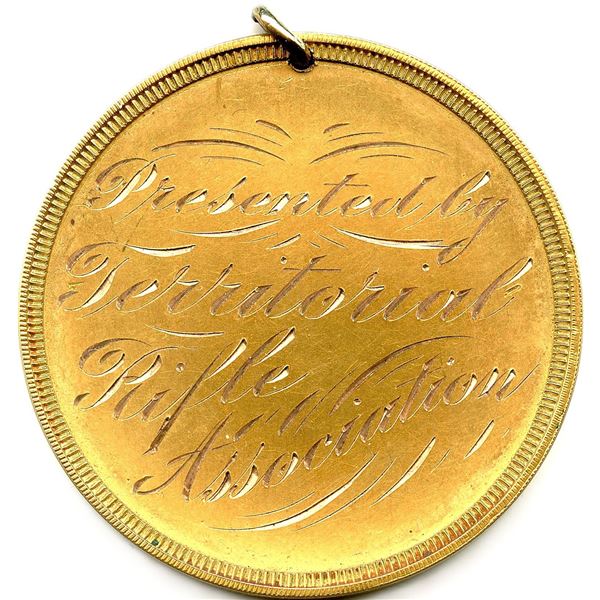 1904 Territorial Rifle Association 14K Medal.