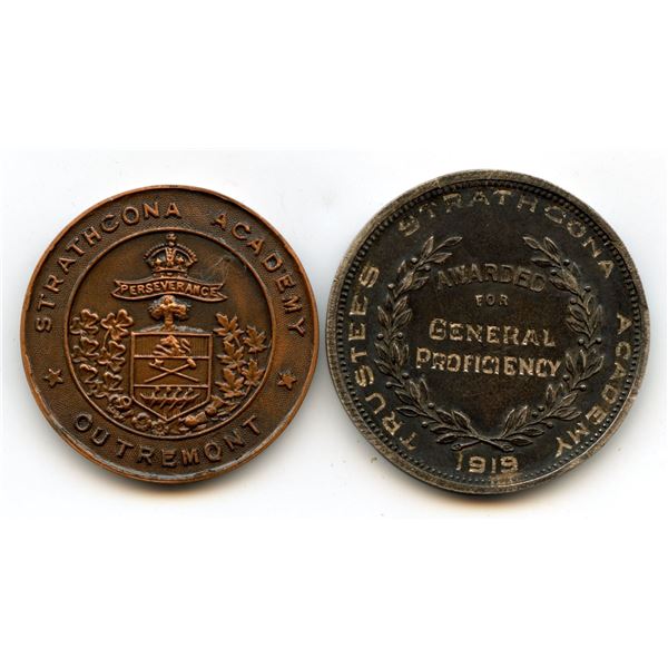 Strathcona Academy Educational Medal Pair