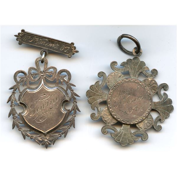 Mount St. Vincent Silver Medals Lot of 2