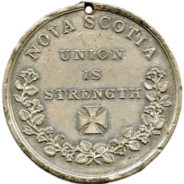 Lr. 475 Temperance Society Token Of Membership Nova Scotia.