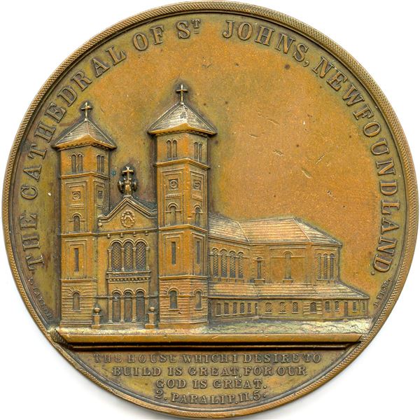 Lr. 323 The Cathedral Of St. John’s Newfoundland. 1841. Bronze.