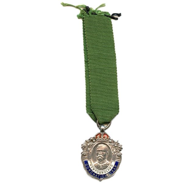 Nfld Football League Newfoundland Coronation Year Medal.