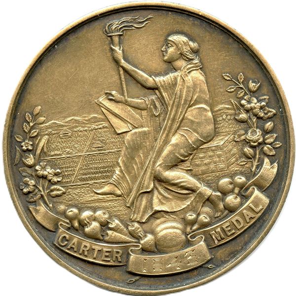 1943 Carter Medal. Gold plated silver.