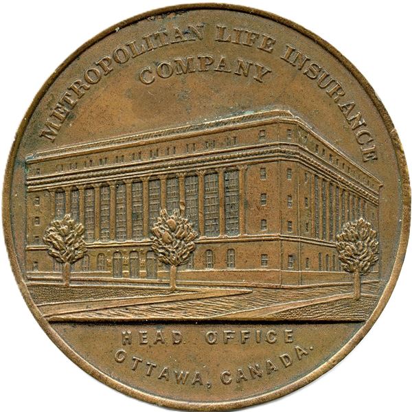 Metropolitan Life Insurance Company Ottawa Medal.