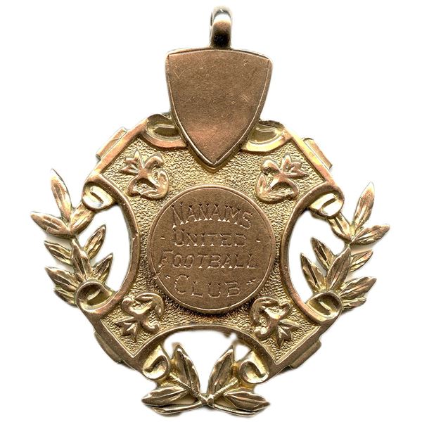 Nanaims United Football Club Nanaimo B.C. Award.