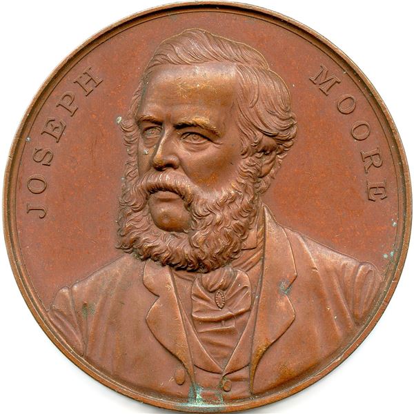 Joseph Moore Medal In His 75TH Year 1891.