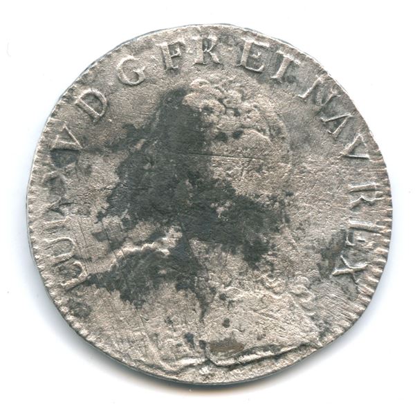 KM 486.6/Gad. #321: France 1730 ecu “D” (Lyon) weight: 27.95, Grade 2