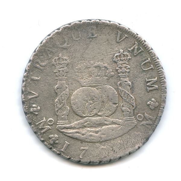 KM 104.2, Spanish colonial, 1757, 8 reale, MM, Mexico, weight 25.57 g, Grade 2