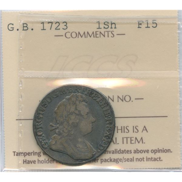 1723 Great Britain Shilling