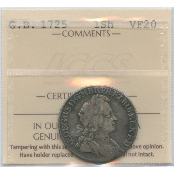 1725 Great Britain Shilling
