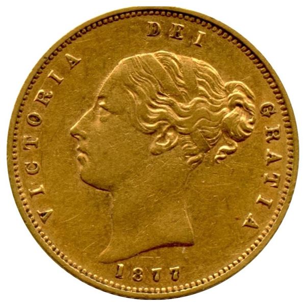 1877 Great Britain 1/2 Sovereign
