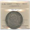 Image 1 : 1887 Great Britain 1/2 Crown