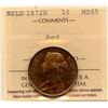 Image 1 : 1872H Newfoundland One Cent
