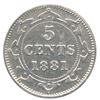 Image 2 : 1881 Newfoundland Five Cents