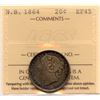 Image 1 : 1864 New Brunswick Twenty Cents