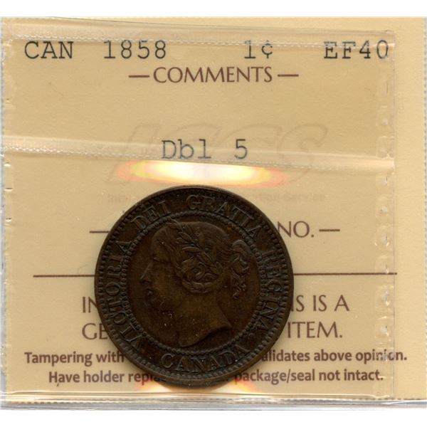 1858 One Cent