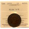 Image 1 : 1859 One Cent - Wide 9/8