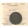 Image 1 : 1859 One Cent - DP N9 #3.