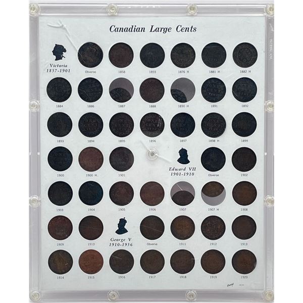Canadian Large Cents Collection in Acrylic Holder by Capital Plastics