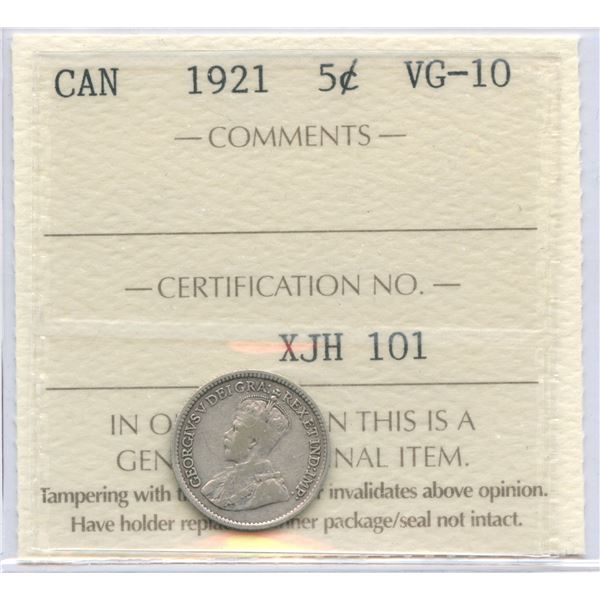 1921 Five Cents