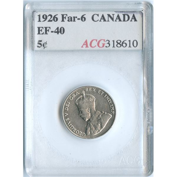 1926 Five Cents - Far 6