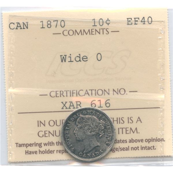 1870 Ten Cents - Wide 0