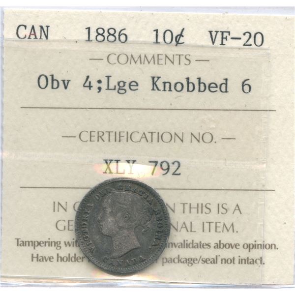 1886 Ten Cents