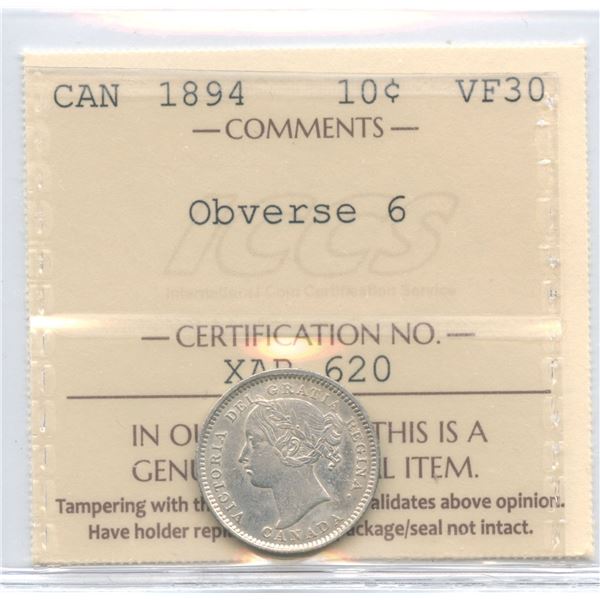 1894 Ten Cents