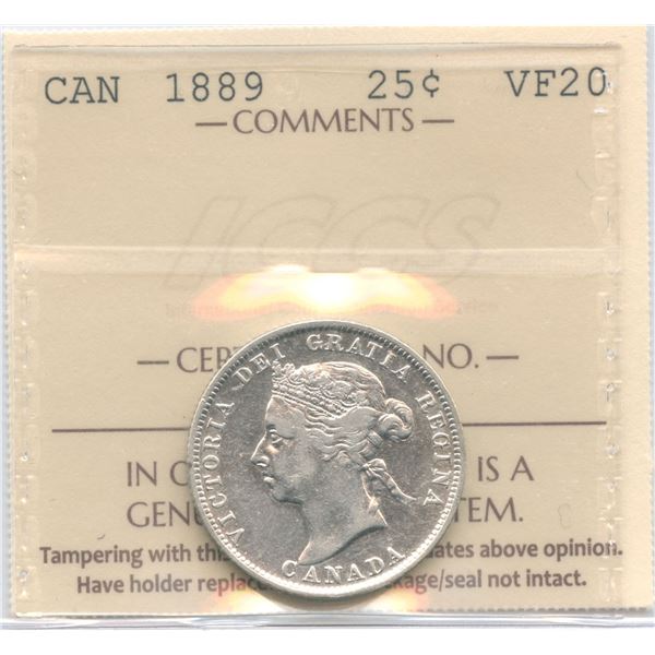1889 Twenty-Five Cents