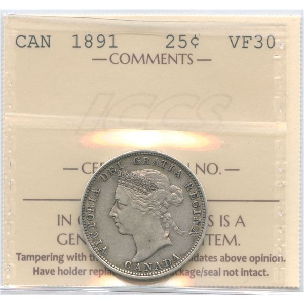 1891 Twenty-Five Cents