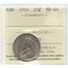 Image 1 : 1916 Twenty-Five Cents