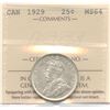 Image 1 : 1929 Twenty-Five Cents