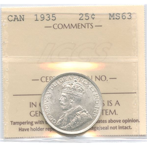 1935 Twenty-Five Cents