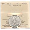 Image 1 : 1935 Twenty-Five Cents