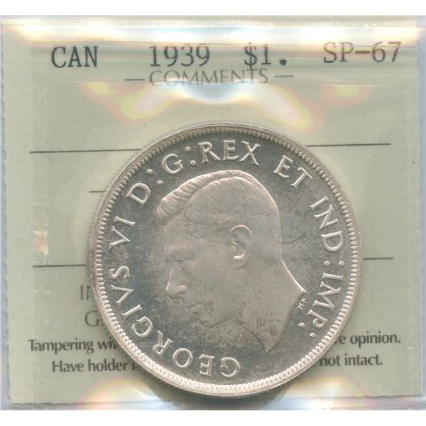 1939 Silver Dollar - Specimen