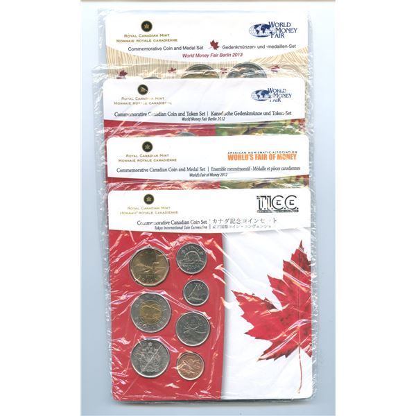 Various Commemorative Canadian Convention Coin Sets with Serial #1