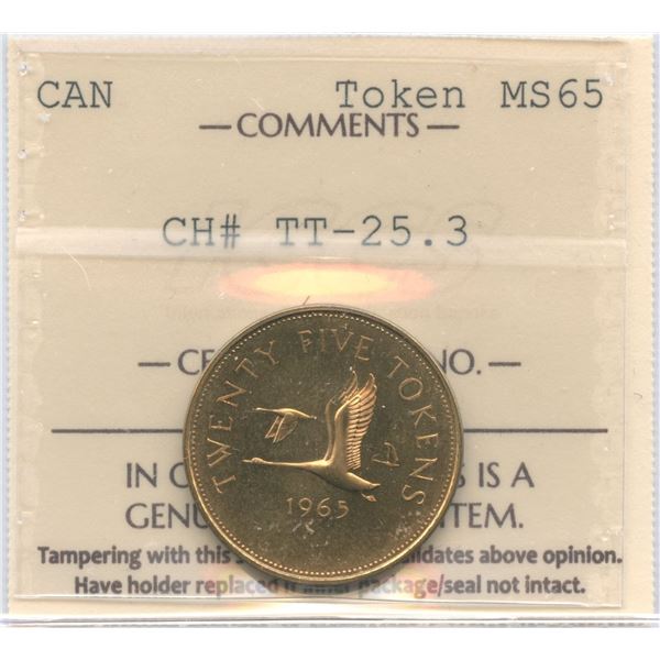 Canada Twenty-Five Cents Test Token