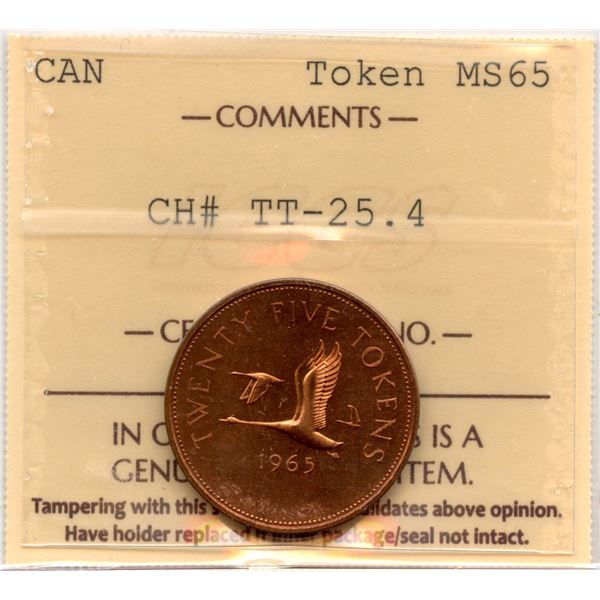 Canada Twenty-Five Cents Test Token