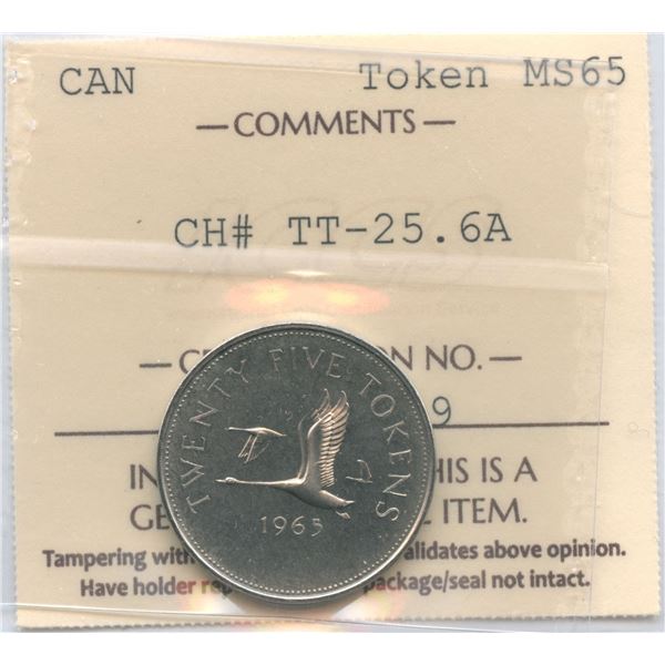 Canada Twenty-Five Cents Test Token