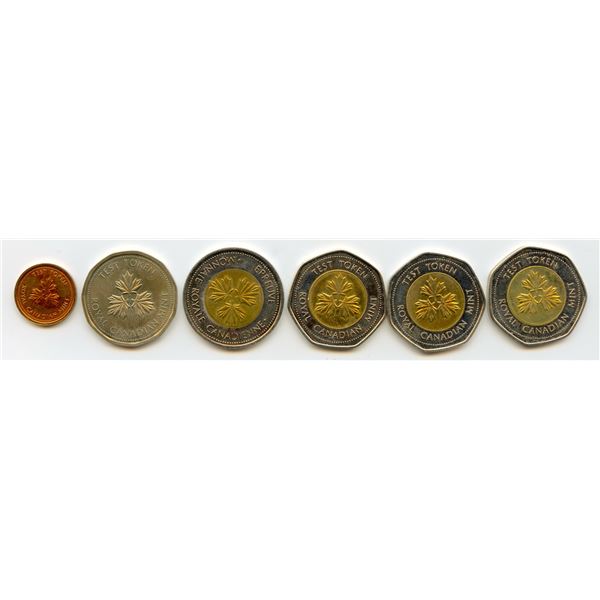 Canada Test Tokens - Lot of 6